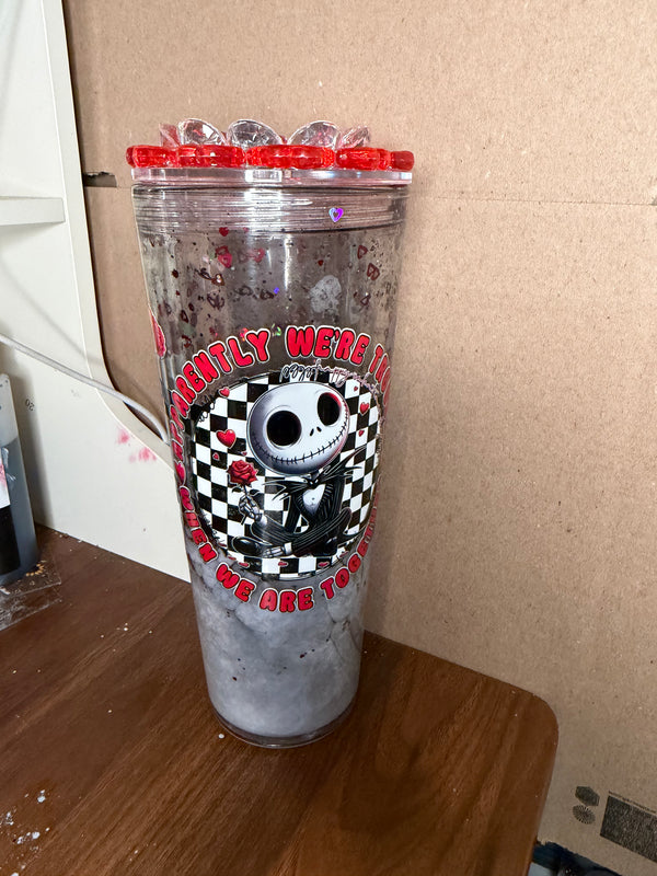24 oz premade W/ decorated LID